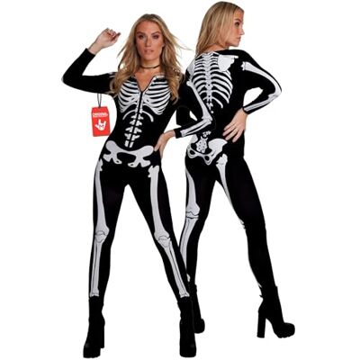 Morph Skeletkostuum voor dames, skeletkostuum voor dames, sexy, Halloween-kostuum, skelet, dames, kleurrijke skeletoverall, Halloween-kostuum voor dames, skelet, maten S, M, L, XL Morph Skeletkostuum voor dames, skeletkostuum voor dames, sexy, Halloween-kostuum, skelet, dames, kleurrijke skeletoverall, Halloween-kostuum voor dames, skelet, maten S, M, L, XL