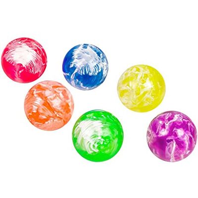 Boland 30830 6 rubberen ballen (3 cm), 30830, 6 verschillende kleuren, 30 mm Boland 30830 6 rubberen ballen (3 cm), 30830, 6 verschillende kleuren, 30 mm