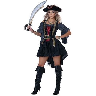 California Costumes Costume de pirate sexy pour femme, noir, Small California Costumes Costume de pirate sexy pour femme, noir, Small