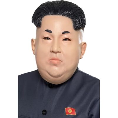 Smiffys Dictator masker latex vlees met pictogrammen en idolen voor volwassenen Smiffys Dictator masker latex vlees met pictogrammen en idolen voor volwassenen