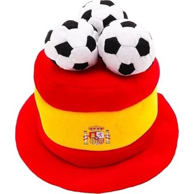 Toyland ® Spanje voetbalvlag fan hoed met 3D-ballonnen Wereldkampioenschap Euro Spanje themafeest Eenheidsmaat voor volwassenen Keuze uit 10 landen Toyland ® Spanje voetbalvlag fan hoed met 3D-ballonnen Wereldkampioenschap Euro Spanje themafeest Eenheidsmaat voor volwassenen Keuze uit 10 landen