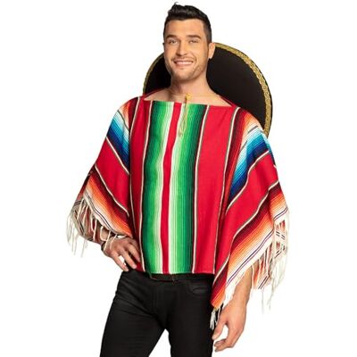Boland Poncho 120 x 120 cm, levendige kleuren Boland Poncho 120 x 120 cm, levendige kleuren
