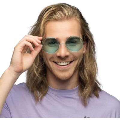 Boland Hippie XL feestbril voor volwassenen, grappige bril, festivals, carnaval, themafeest Boland Hippie XL feestbril voor volwassenen, grappige bril, festivals, carnaval, themafeest