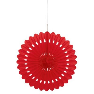 Unique Party 64265 rozet van zijdepapier, 40 cm, rood Unique Party 64265 rozet van zijdepapier, 40 cm, rood