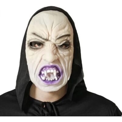 BigBuy Carnival Halloween wit masker BigBuy Carnival Halloween wit masker