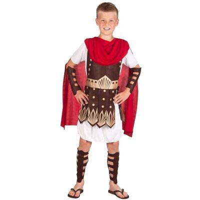 Boland Kinderkostuum gladiator, set met tuniek, bescherming voor armen en benen, vechter, ridder, carnaval, themafeest Boland Kinderkostuum gladiator, set met tuniek, bescherming voor armen en benen, vechter, ridder, carnaval, themafeest