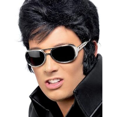 Smiffys Licenciado oficialmente Elvis-bril, zilver Smiffys Licenciado oficialmente Elvis-bril, zilver