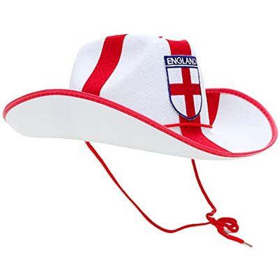 Toyland ® Engeland Cowboyhoed kostuum voetbal / cricket / rugby wereldkampioen / euro Toyland ® Engeland Cowboyhoed kostuum voetbal / cricket / rugby wereldkampioen / euro
