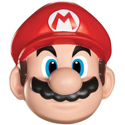 Disguise Mario masker voor volwassenen, rood, één maat Disguise Mario masker voor volwassenen, rood, één maat