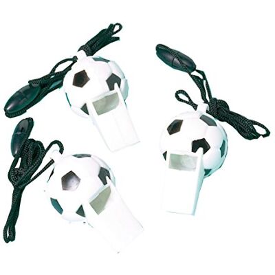 amscan INT390537 Championship Soccer Fluitjes, kunststof, 6,2 x 3,2 cm, 12 stuks amscan INT390537 Championship Soccer Fluitjes, kunststof, 6,2 x 3,2 cm, 12 stuks
