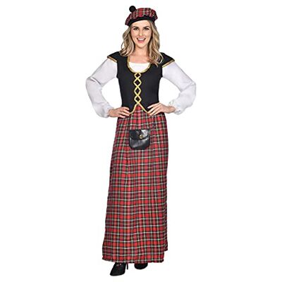 amscan (PKT) 9911187 Schots dameskostuum, maat 40-42 amscan (PKT) 9911187 Schots dameskostuum, maat 40-42