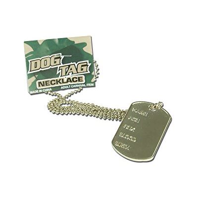 Bristol Novelty BA028 Halsketting voor soldaten, eenheidsmaat Bristol Novelty BA028 Halsketting voor soldaten, eenheidsmaat