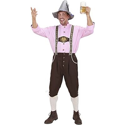 W WIDMANN MILANO Party Fashion Widmann Beierse kostuum, traditionele broek voor heren, overhemd, carnavalskostuum, carnaval W WIDMANN MILANO Party Fashion Widmann Beierse kostuum, traditionele broek voor heren, overhemd, carnavalskostuum, carnaval