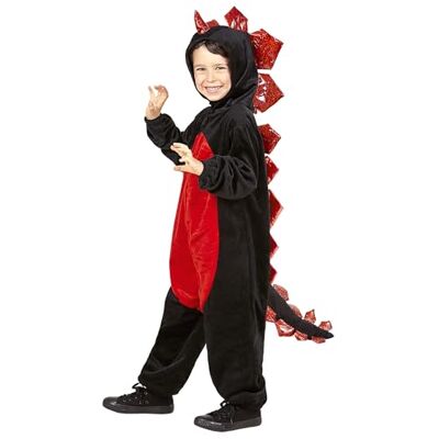 W WIDMANN MILANO Party Fashion Widmann 96863 kinderkostuum zwart draak, 128, 8-9 jaar, rood W WIDMANN MILANO Party Fashion Widmann 96863 kinderkostuum zwart draak, 128, 8-9 jaar, rood