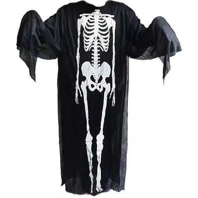 Generic Skeletkleding, skeletkostuum, Halloween-kostuums, Halloween-kostuum voor Halloween, cosplay, carnaval (130 cm) Generic Skeletkleding, skeletkostuum, Halloween-kostuums, Halloween-kostuum voor Halloween, cosplay, carnaval (130 cm)
