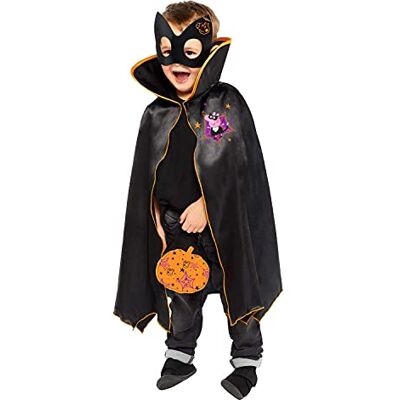 amscan Peppa Pig Halloween-kostuum, capeset, 10237177, zwart, eenheidsmaat amscan Peppa Pig Halloween-kostuum, capeset, 10237177, zwart, eenheidsmaat