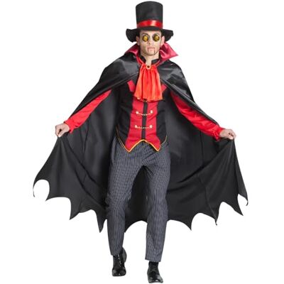 Boland Vampiermeesterkostuum voor volwassenen, carnavalskostuum, kostuumset voor Halloween, carnaval en themafeest Boland Vampiermeesterkostuum voor volwassenen, carnavalskostuum, kostuumset voor Halloween, carnaval en themafeest
