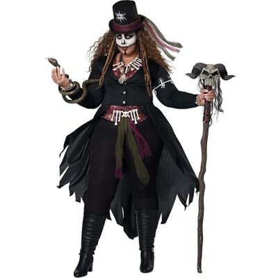 California Costumes Plus Voodoo Magisch kostuum voor dames, 3X California Costumes Plus Voodoo Magisch kostuum voor dames, 3X