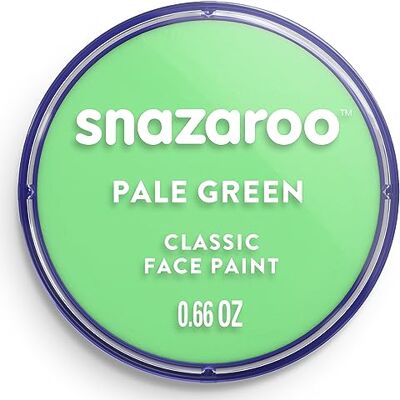Snazaroo Verf voor gezicht en lichaam, make-up voor gezicht en vermomming, voor kinderen en volwassenen, schmink, 18 ml, lichtgroen Snazaroo Verf voor gezicht en lichaam, make-up voor gezicht en vermomming, voor kinderen en volwassenen, schmink, 18 ml, lichtgroen