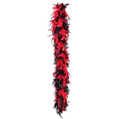 Boland Glamour gevederde zwemring voor volwassenen, rood-zwart, één maat, 52655 Boland Glamour gevederde zwemring voor volwassenen, rood-zwart, één maat, 52655