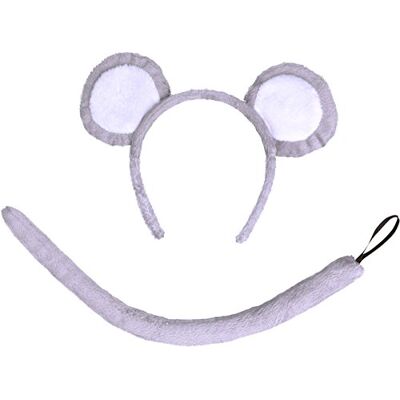 Bristol Novelty Novelty-DS157 DS157 muiskostuum voor kinderen, uniseks, grijs, Eén maat Bristol Novelty Novelty-DS157 DS157 muiskostuum voor kinderen, uniseks, grijs, Eén maat