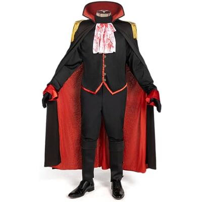 Spooktacular Creations Volwassen hoofdloos ruiterkostuum inclusief vest met cape, capuchon, laarsovertrekken, handschoenen voor heren, L Spooktacular Creations Volwassen hoofdloos ruiterkostuum inclusief vest met cape, capuchon, laarsovertrekken, handschoenen voor heren, L
