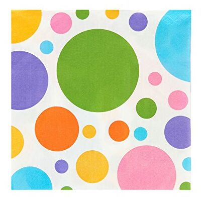 amscan 9900144 servetten Rainbow Dots amscan 9900144 servetten Rainbow Dots