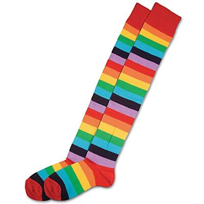 Bristol Novelty Forum Novelties-BA1131 BA1131 clownsokken, meerkleurig, volwassenen, uniseks, Eén maat Bristol Novelty Forum Novelties-BA1131 BA1131 clownsokken, meerkleurig, volwassenen, uniseks, Eén maat