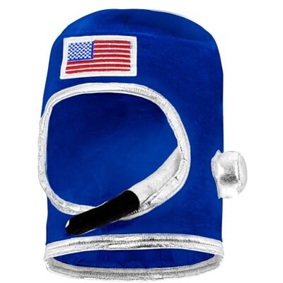 W WIDMANN MILANO Party Fashion Astronautenhelm voor volwassenen, blauw, stoffen muts, NASA, ruimte, astronaut, ruimtepiloot W WIDMANN MILANO Party Fashion Astronautenhelm voor volwassenen, blauw, stoffen muts, NASA, ruimte, astronaut, ruimtepiloot