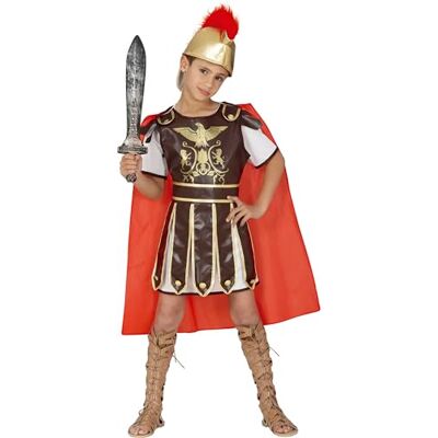 FIESTAS GUIRCA Romeinse gladiatorkostuum voor kinderen van 5 tot 6 jaar FIESTAS GUIRCA Romeinse gladiatorkostuum voor kinderen van 5 tot 6 jaar