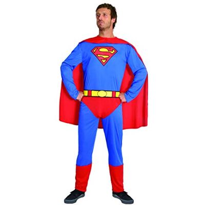 Ciao Superman Original DC Comics kostuum voor volwassenen (maat L) Ciao Superman Original DC Comics kostuum voor volwassenen (maat L)