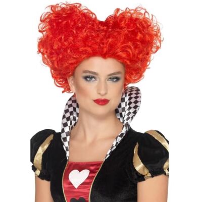 Smiffys Rode hart, sprookje, vleugels en eetstokjes voor verkleedpartijen, The Queen Dress Up pruik Smiffys Rode hart, sprookje, vleugels en eetstokjes voor verkleedpartijen, The Queen Dress Up pruik