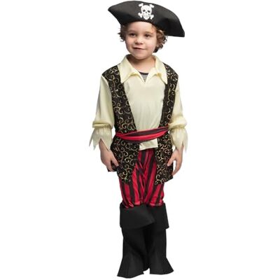 Boland 82238 Rocco piratenkostuum, doodshoofd, zeeroper, capri, middeleeuwen, Halloween, carnaval, themafeest, verkleding, theater Boland 82238 Rocco piratenkostuum, doodshoofd, zeeroper, capri, middeleeuwen, Halloween, carnaval, themafeest, verkleding, theater