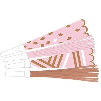 amscan 9906366 8 stuks feestkaarsen van papier en kunststof, lengte 22,5 cm, ideaal cadeau voor verjaardag, carnaval, themafeest, fluitje amscan 9906366 8 stuks feestkaarsen van papier en kunststof, lengte 22,5 cm, ideaal cadeau voor verjaardag, carnaval, themafeest, fluitje