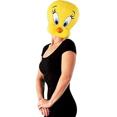 RUBIE'S Rubies Piolin masker voor volwassenen, gevormd masker, accessoires voor kostuum en themafeesten, officiële licentie van Lonney Tunes voor carnaval, cosplay, feestjes RUBIE'S Rubies Piolin masker voor volwassenen, gevormd masker, accessoires voor kostuum en themafeesten, officiële licentie van Lonney Tunes voor carnaval, cosplay, feestjes