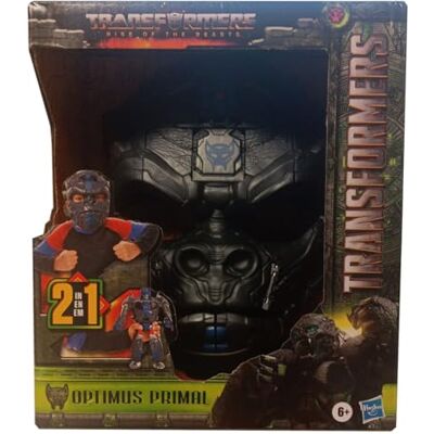 Transformers : Rise of the Beasts, Optimus Primal 2-in-1 converteerbaar masker met 22,5 cm figuurmodus, vanaf 6 jaar Transformers : Rise of the Beasts, Optimus Primal 2-in-1 converteerbaar masker met 22,5 cm figuurmodus, vanaf 6 jaar