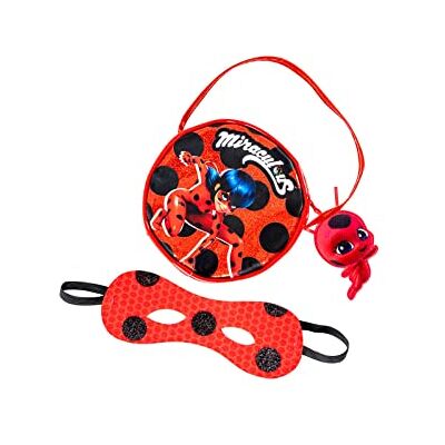 RUBIE'S Rubies Ladybug Set tas en masker voor meisjes, mini-tas en anti-mode, officiële Miraculous Ladybug voor carnaval, Halloween, verjaardag en Kerstmis RUBIE'S Rubies Ladybug Set tas en masker voor meisjes, mini-tas en anti-mode, officiële Miraculous Ladybug voor carnaval, Halloween, verjaardag en Kerstmis