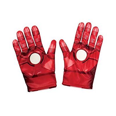 RUBIE'S Officiële Marvel Avengers Iron Man kinderhandschoenen, één maat, rood Halloween RUBIE'S Officiële Marvel Avengers Iron Man kinderhandschoenen, één maat, rood Halloween