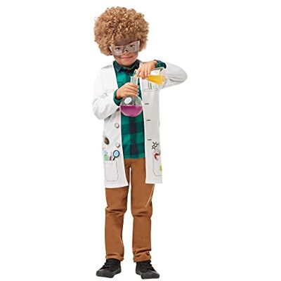 RUBIE'S Rubie´s 640785L S Officieel jack Mad Scientist Laboratoriumkostuum, uniform, doctor, maat L, 7-8 jaar, uniseks, meerkleurig Engelse versie RUBIE'S Rubie´s 640785L S Officieel jack Mad Scientist Laboratoriumkostuum, uniform, doctor, maat L, 7-8 jaar, uniseks, meerkleurig Engelse versie