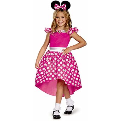 Disney Disguise Officieel klassiek kostuum Minne voor meisjes met Minnie-oren, Minnie Mouse-jurk, carnaval, verjaardag, kinderen, 5-6 jaar Disney Disguise Officieel klassiek kostuum Minne voor meisjes met Minnie-oren, Minnie Mouse-jurk, carnaval, verjaardag, kinderen, 5-6 jaar