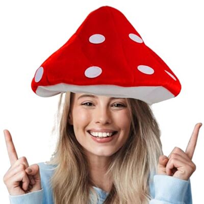 Hooin Paddenstoelhoed, feesthoed, paddenstoelhoed, kostuum hoofddeksel voor volwassenen Hooin Paddenstoelhoed, feesthoed, paddenstoelhoed, kostuum hoofddeksel voor volwassenen