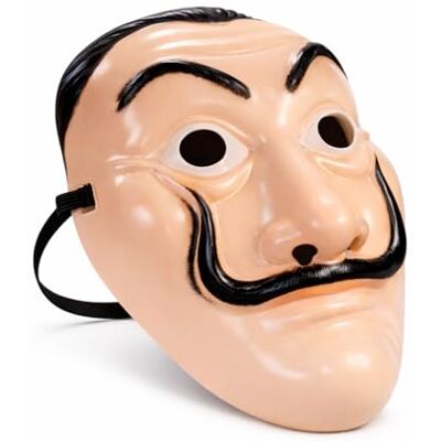 Costumed Salvador Dali Masker voor volwassenen, uniseks, kostuum, voor carnaval, Halloween Costumed Salvador Dali Masker voor volwassenen, uniseks, kostuum, voor carnaval, Halloween