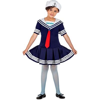 Boland Zeemanskostuum voor meisjes, 3-delig, voor themafeest, Halloween, carnaval, zeemansman Boland Zeemanskostuum voor meisjes, 3-delig, voor themafeest, Halloween, carnaval, zeemansman