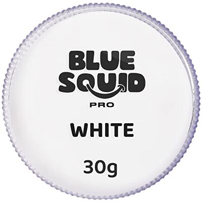 Blue Squid PRO Gezichtsverf, professionele verf op waterbasis voor unieke taart, SFX-make-up voor kinderen en volwassenen, Halloween-verf voor kinderen en kinderen, klassiek wit Blue Squid PRO Gezichtsverf, professionele verf op waterbasis voor unieke taart, SFX-make-up voor kinderen en volwassenen, Halloween-verf voor kinderen en kinderen, klassiek wit