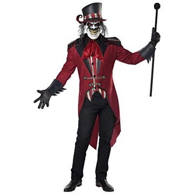 California Costumes Wicked Ringmaster kostuum voor volwassenen, maat XL, rood/zwart, XL California Costumes Wicked Ringmaster kostuum voor volwassenen, maat XL, rood/zwart, XL