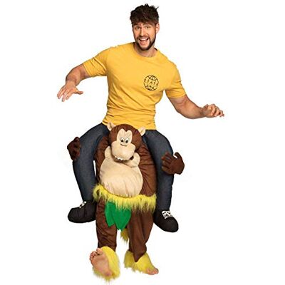 Boland 88115 Grappig apenkostuum Eén maat voor volwassenen Uniseks Pluche kostuum Aapenkostuum Carnaval Themafeest Boland 88115 Grappig apenkostuum Eén maat voor volwassenen Uniseks Pluche kostuum Aapenkostuum Carnaval Themafeest