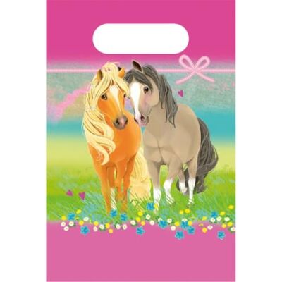 amscan 9911590 Pretty Pony papieren zakken, 23,4 x 16,2 cm, 8 stuks amscan 9911590 Pretty Pony papieren zakken, 23,4 x 16,2 cm, 8 stuks