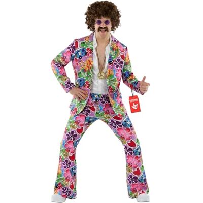 Fun Shack Hippie-kostuum voor heren, jaren '60 en '70 kostuum, vintage Halloween-outfit, heren, XL Fun Shack Hippie-kostuum voor heren, jaren '60 en '70 kostuum, vintage Halloween-outfit, heren, XL