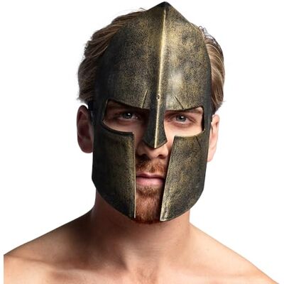 Boland 01421 Spartaans masker, Romeins, krijger, gladiator, kostuumaccessoires voor carnaval en themafeest Boland 01421 Spartaans masker, Romeins, krijger, gladiator, kostuumaccessoires voor carnaval en themafeest