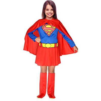 Ciao Supergirl origineel DC Comics kinderkostuum (maat 8-10) Super Helden, kleur blauw/rood, 11680.8-10 Ciao Supergirl origineel DC Comics kinderkostuum (maat 8-10) Super Helden, kleur blauw/rood, 11680.8-10